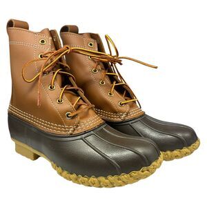 L.L.Bean 8″ Women’s Bean Boots Tan/Brown Size 7 NEW-IN-BOX Waterproof Leather